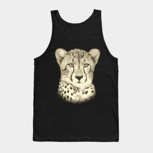 Young Cheetah Making Eye Contact Tank Top